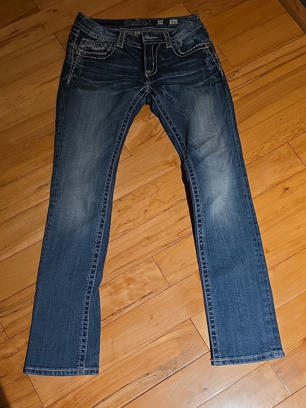 Miss Me Dark Blue Women’s Jeans - Classic Straight Fit
